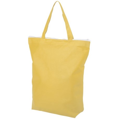 Privy non woven draagtas met korte hengsels en rits