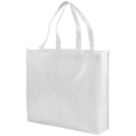 Shiny gelamineerde non woven boodschappentas