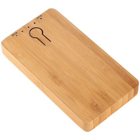 Bamboe powerbank 5000 mAh