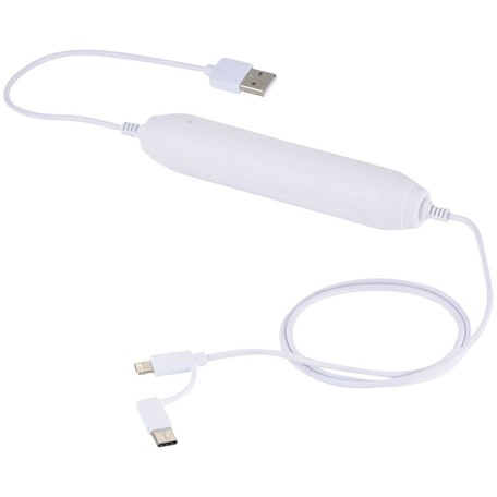 Path 2000 mAh powerbank met 3 in 1 kabel