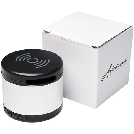 Jones metalen Bluetooth® speaker met draadloos oplaadstation