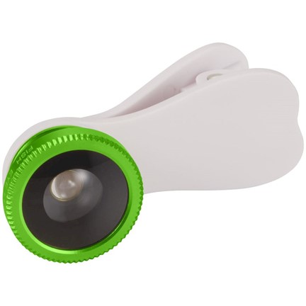 Fisheye lens met clip