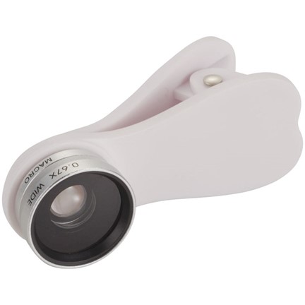 Breedhoek en macro lens met clip