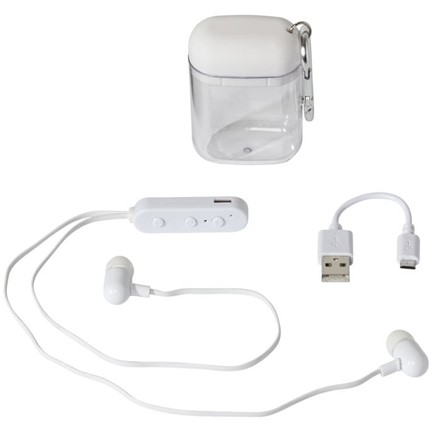 Budget Bluetooth® oordopjes in cassette met karabijnhaak