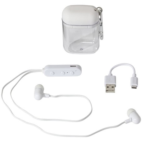 Budget Bluetooth® oordopjes in cassette met karabijnhaak