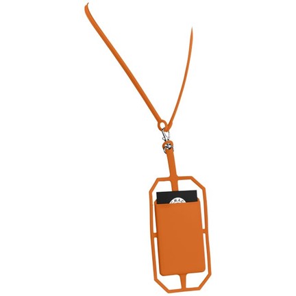 Siliconen RFID kaarthouder inclusief lanyard